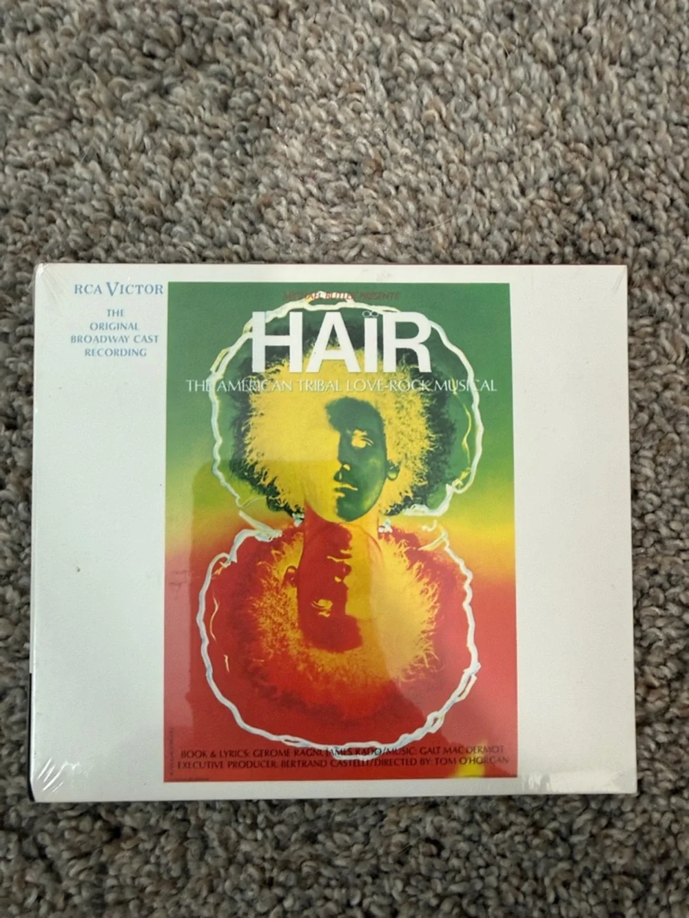 HAIR Original Broadway Cast Recording - Multicolor Artwork - Picture 1 of 5